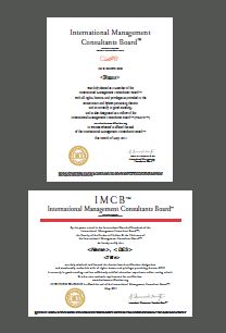 Sample IMCB Certification Sample IMCB Certification